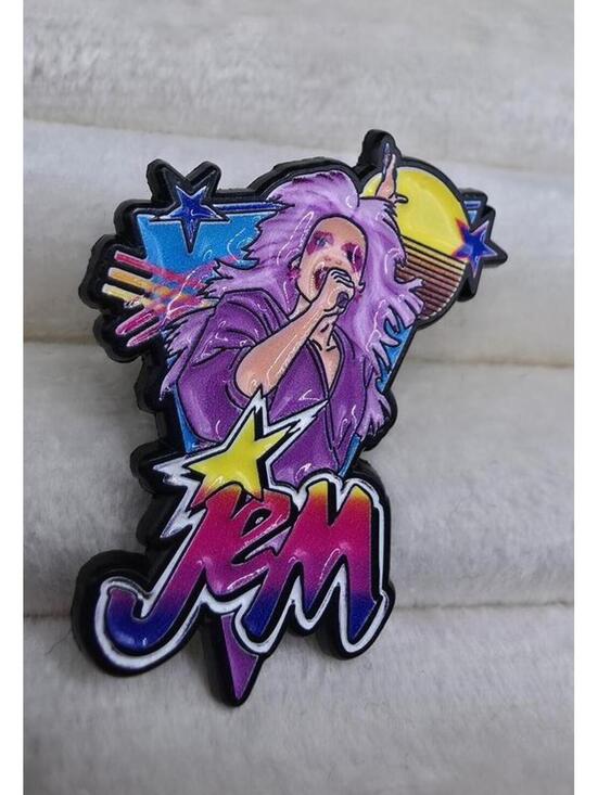 JEM Other - Jem and the Holograms Enamel Pin Brooch Retro 80s Pop Music Collectible